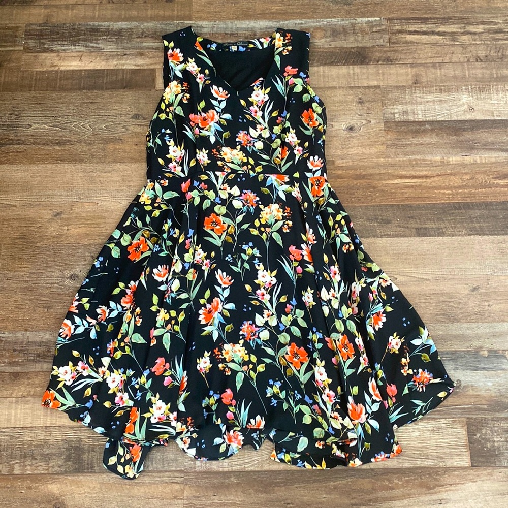 Floral flare dress